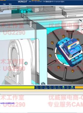 285#VT五轴机床模型，带rtcp 3+2_AB轴机型。4轴A_5轴B。真模型