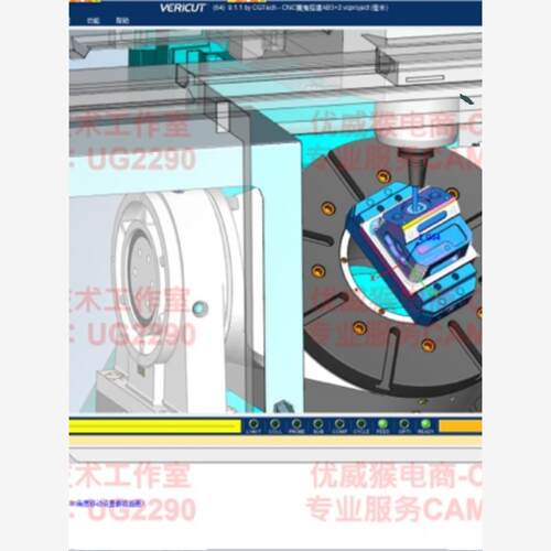 285#VT五轴机床模型，带rtcp 3+2_AB轴机型。4轴A_5轴B。真模型