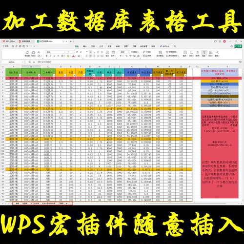 UG加工数据库表格工具/切削/帮助你提高工作效率降低出错风险/699