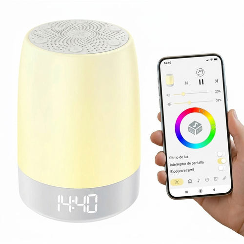 跨境爆款悠眠白噪音睡眠仪呼吸氛围灯音乐白噪音助眠仪智能定时