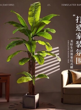 2026大型仿真大叶子芭蕉树装饰仿生绿植室内造景高端植物假树摆件