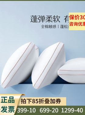 A类抗菌纯棉对枕水星家纺