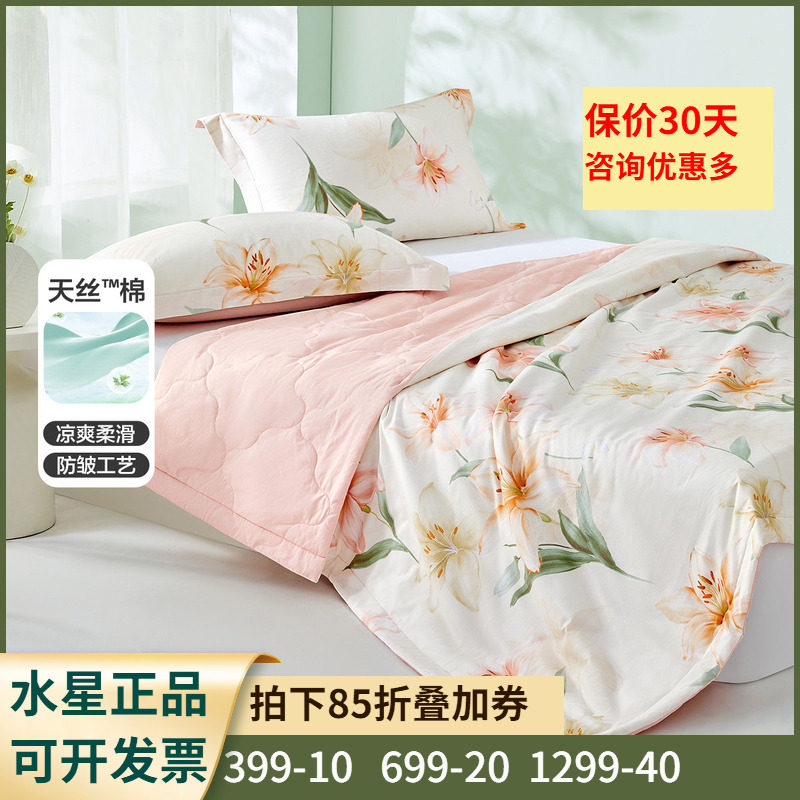 天丝棉面料+艾草填充+A类空调被