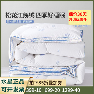 抗菌防螨鹅绒冬被水星家纺