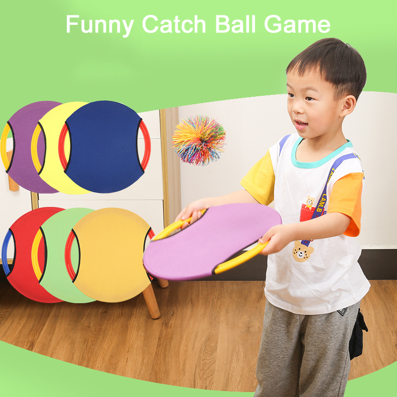 Catch Ball Game Toy Throwing Bouncy Ball Plate kindergarten