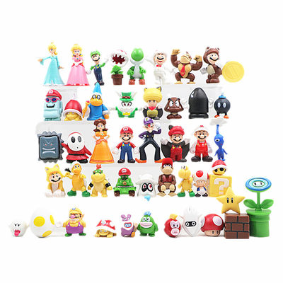 48pcs a set mini Super Mario Anime Figure Model Cartoon Char