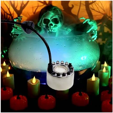 2023 Halloween Mini LED Pumpkin Light Fogger Water Fountain