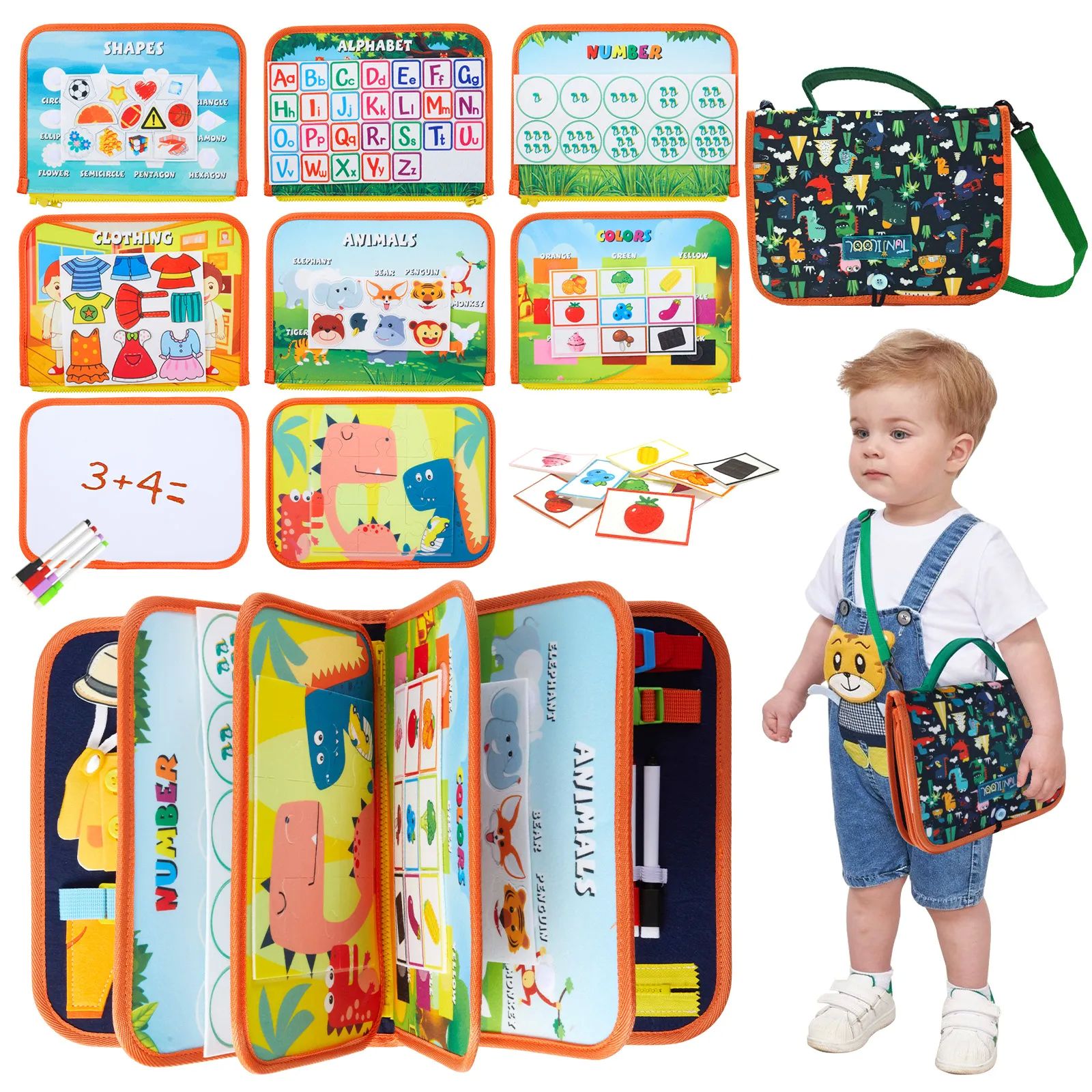 TUNJILOOL Montessori Parish Toys Busy Board Early Educationa