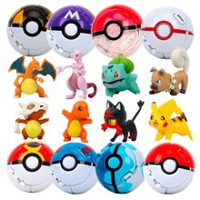 6Pcs/Set Pokemon Ball Pokeball Anime Figure Pikachu Squirtle