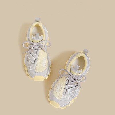 日本品质厚底超火网面老爹鞋女薄款透气休闲鞋2025秋季新款女鞋增