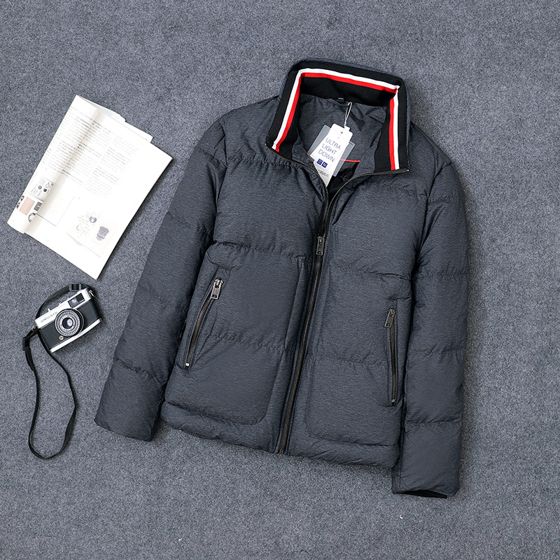 日本品质【90鹅绒】Yuan单出口高端男式立领轻薄款羽绒服2023秋冬