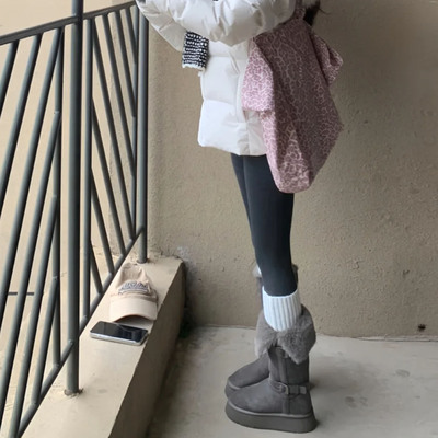 在迷雾中做自己的灯塔2025冬韩系小腿袜套针织羊毛纯色慵懒风女DF