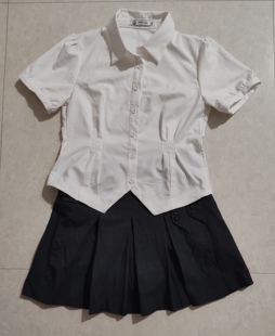 织物猪fabric pig 专柜正品学生风清纯唯美修身休闲短袖两件套裙