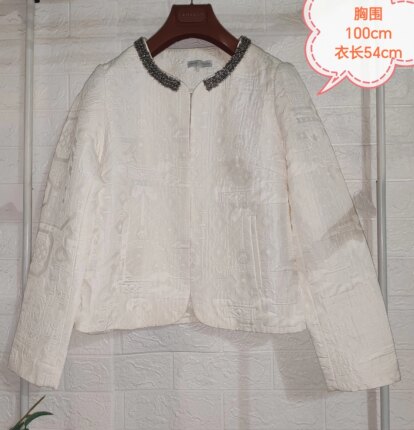 cache高端重工小香风短款圆领外套