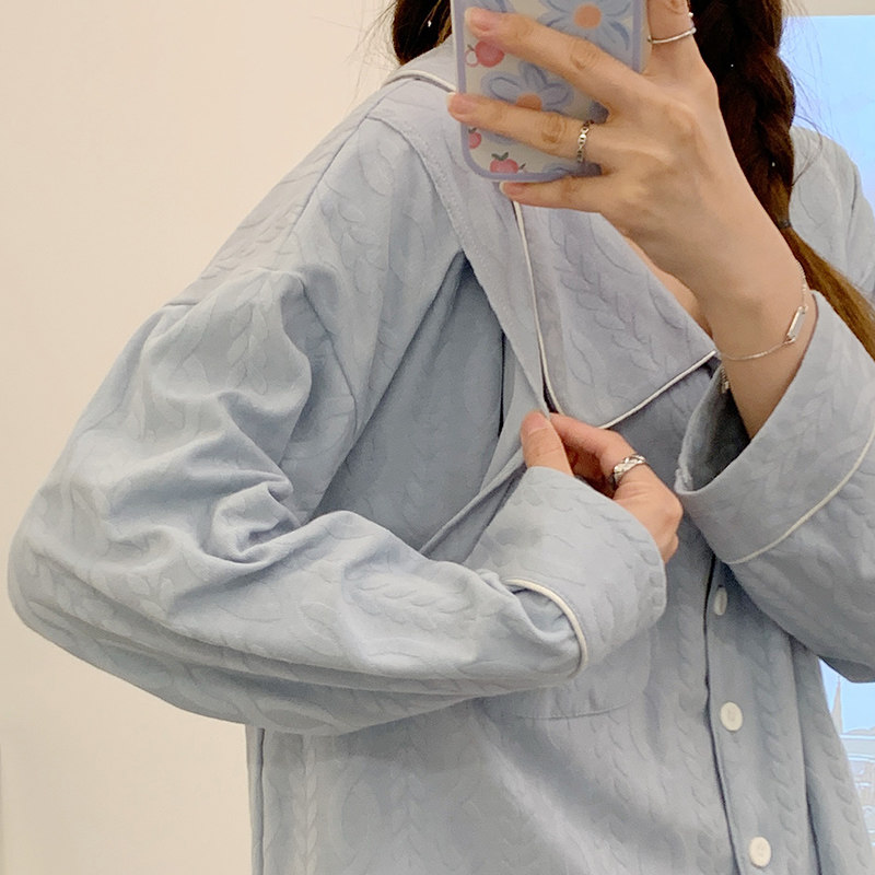 대형셔츠 수유복 수유모용 봄 가을 겨울 전단계 수유기 가정복 임산부 잠옷 순면