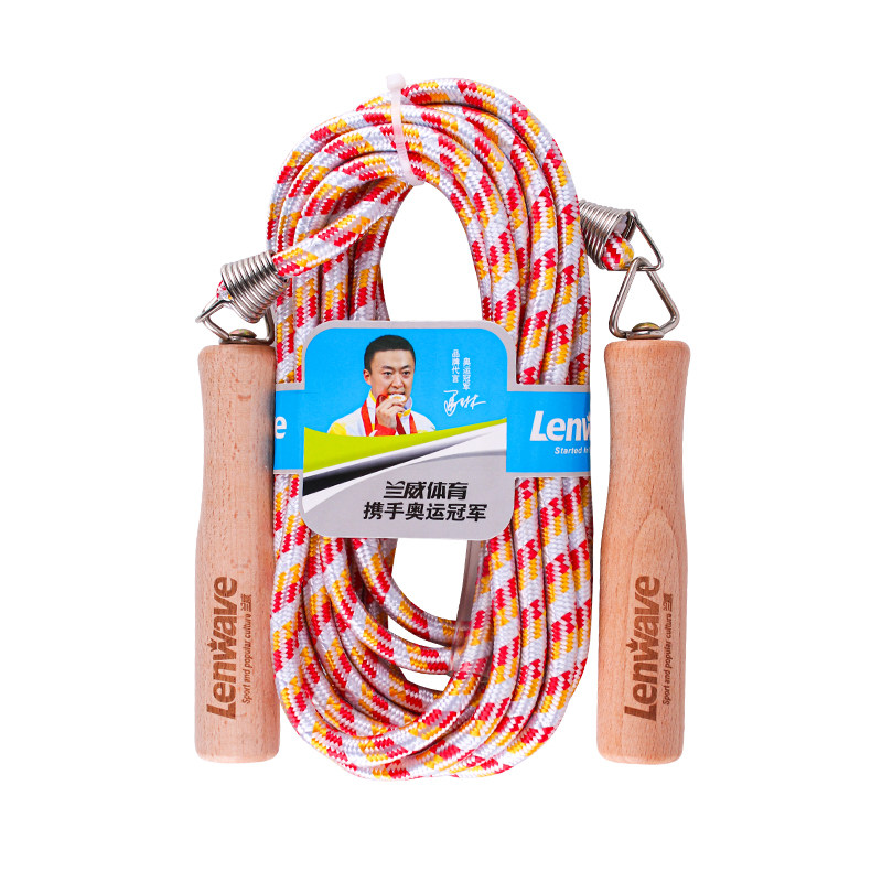 兰威跳绳健身运动减肥训练专用中小学生长绳集体活动运动0805群体