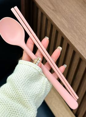 少女心糖果色家用勺筷套装