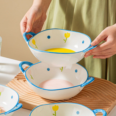 郁金香汤碗陶瓷陶瓷不规则