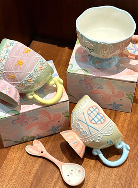 设计师釉下彩女士马克杯