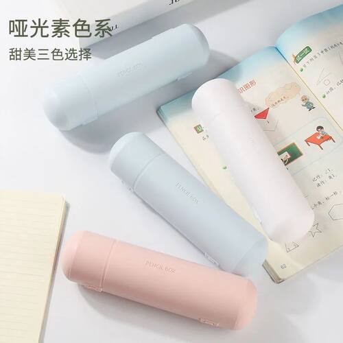 手工diy奶油胶文具盒简约马卡龙大容量笔盒学生可爱少女心高颜值