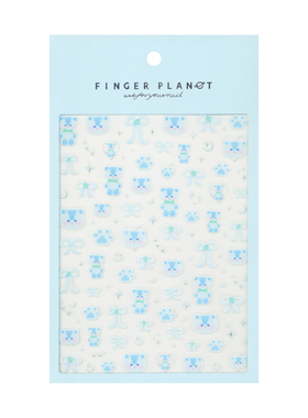 指行星FINGERPLANET美甲贴纸超薄儿童指甲贴纸雪国小熊XGXX000045