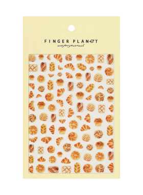指行星FINGERPLANET美食美甲贴纸复古指甲贴烘培日记HBRJ000069