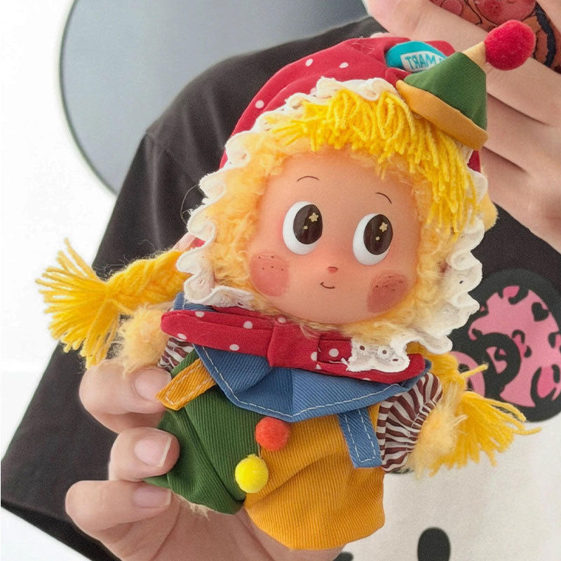 仅娃衣15cm搪胶小丑装挂件