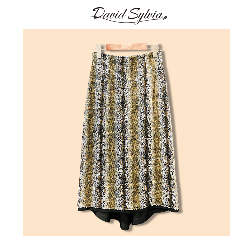 David Sylvia黑色拼豹纹半裙DSQ07132在类目 女装/女士精品, 半身裙中 - 来自Buy2taobao.com提供专业的淘宝代购服务