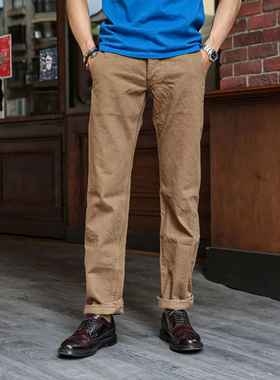 SAMURAI JEANS SJ42CP武士15oz中腰直筒休闲裤工装裤男裤子