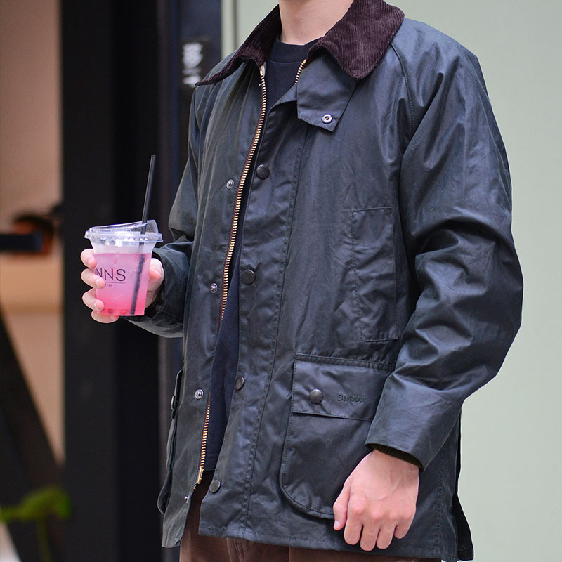 Barboursapper夹棉油蜡夹克棉服