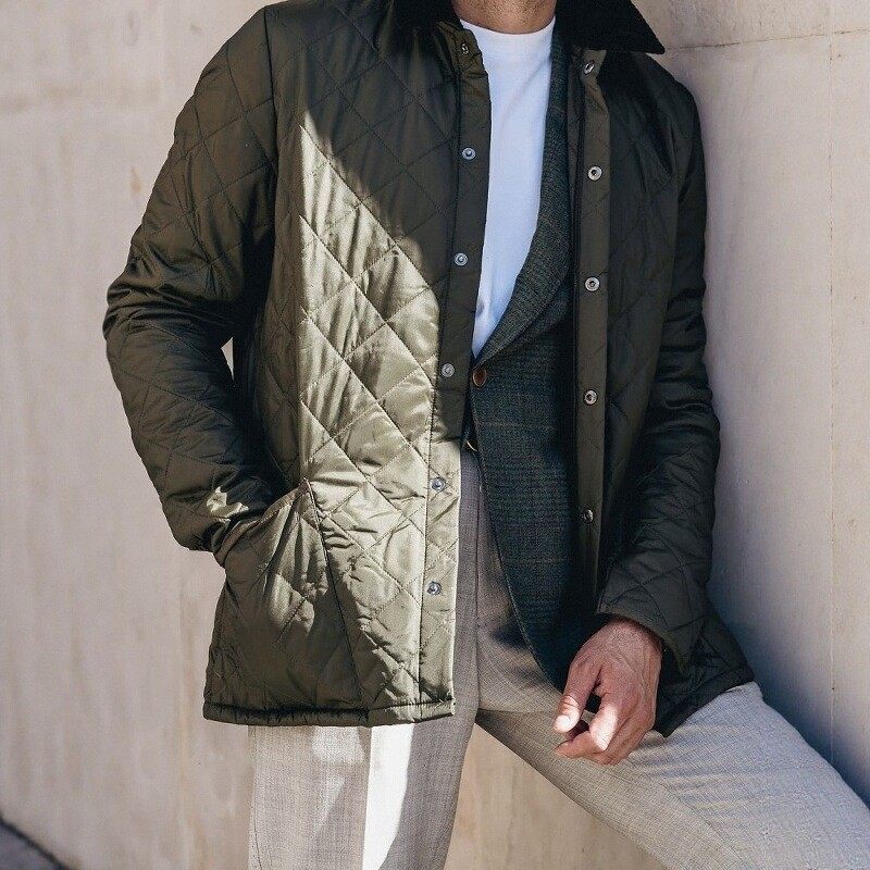 英国barbour Heritage liddesdale菱格绗缝棉服内胆棉衣外套夹克