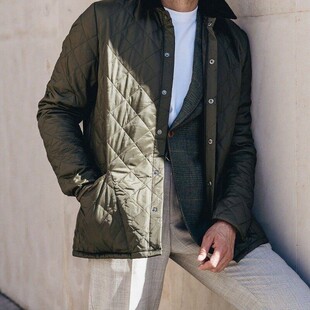英国barbour liddesdale菱格绗缝棉服内胆棉衣外套夹克 Heritage