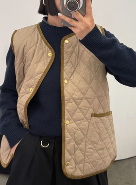 Barbour  Wilma Liner经典英伦风菱格绗缝保暖轻盈马甲女款