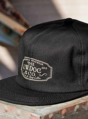 THE H.W.DOG 纯棉经典棒球帽卡车司机平檐帽hwdog工装帽