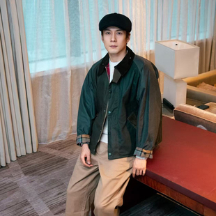 韩东君同款 Barbour Patchwork Transport宽松拼色油蜡夹克外套