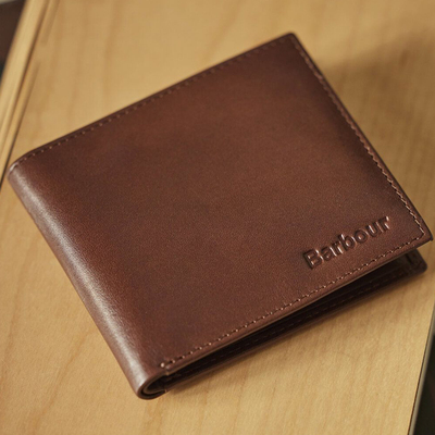英国BarbourColwell真皮钱包