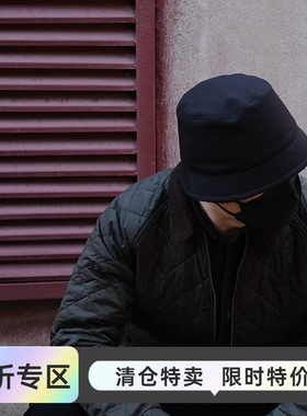 正品日本制 MIGHTY SHINE可调平顶男女双面加绒渔夫帽盆帽1234006