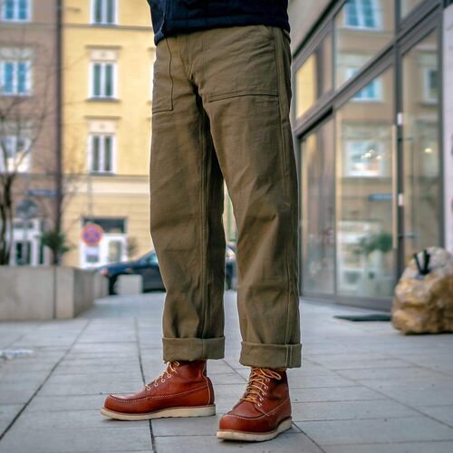 SAMURAI JEANS武士SJ52BP硫化染OG107休闲裤15oz工装裤子男裤