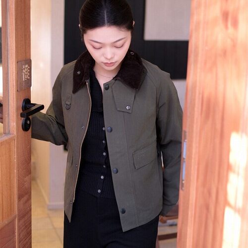 英国 Barbour Spey日版无蜡peached桃皮绒钓鱼夹克外套男女同款
