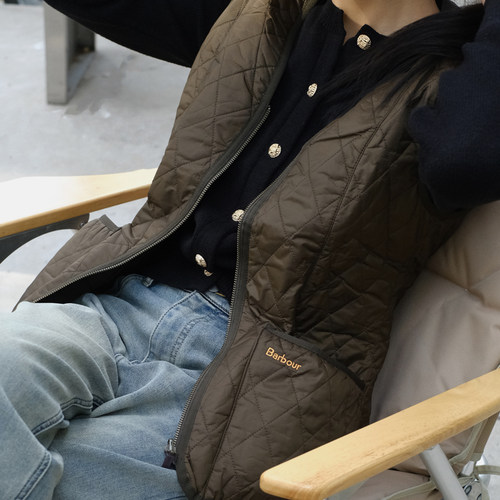 barbourbeadnell内胆马甲叠穿女