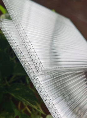 pc蜂窝阳光板聚碳酸酯双层板透明采光雨棚隔断装饰厂家加工定制