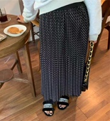 南瓜籽女装 定制大码 肥妹妹mm百褶碎花春秋高腰宽松显瘦A字中长裙