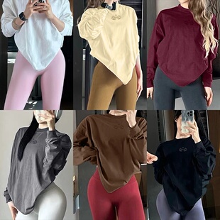 重磅秋冬训练健身纯棉长袖撸铁运动上衣T恤休闲运动男女卫衣