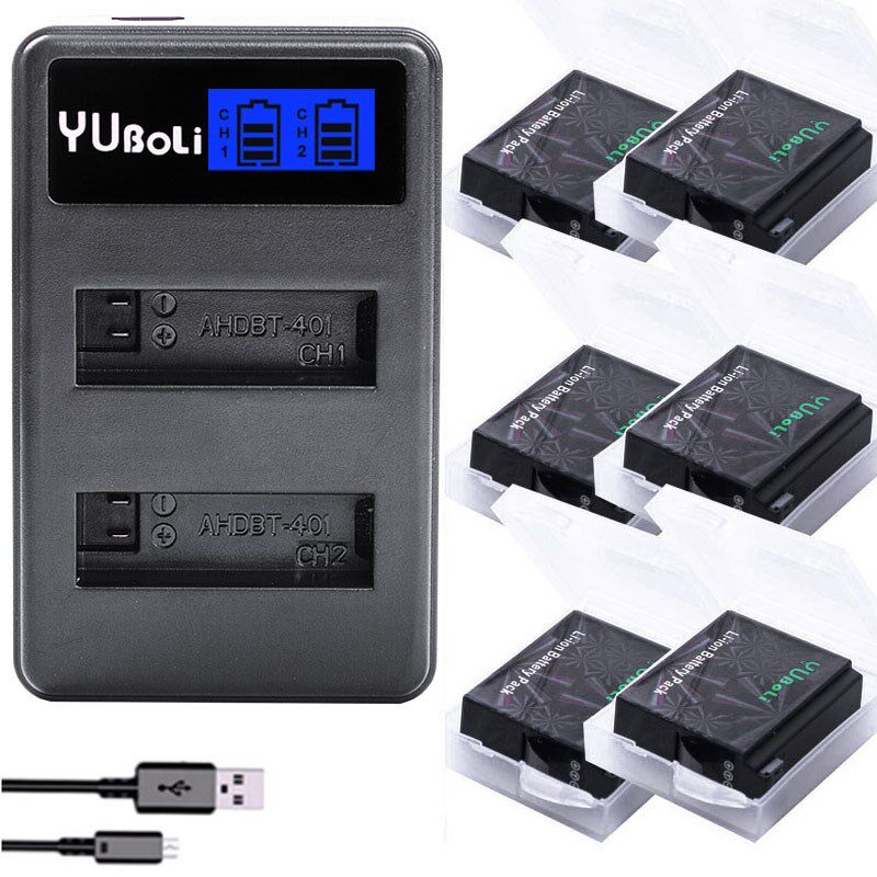 GoPro Hero4 Hero 4 battery + LCD dual charger for go pro HE使用感如何?