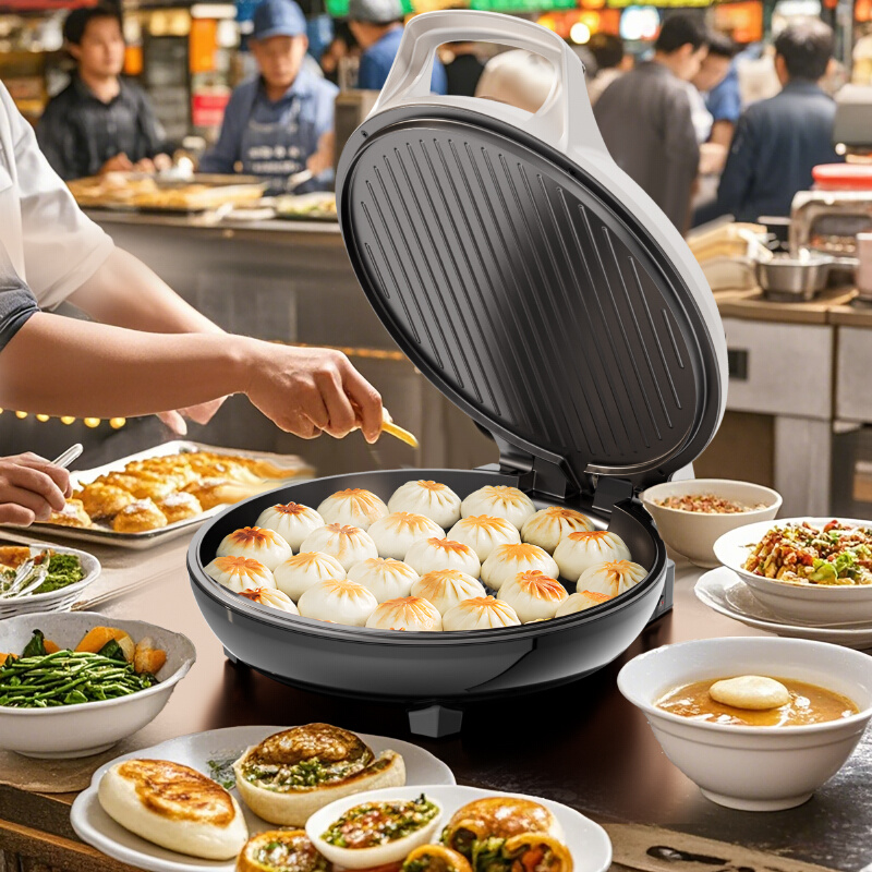 奥克斯电饼铛家用双面加热电饼档加深加大煎饼锅烙饼锅电煎烹饪机