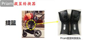 Cybex原装配件Melio/BALIOS S/MIOS/PRIAM/Coya提篮转换器适配器
