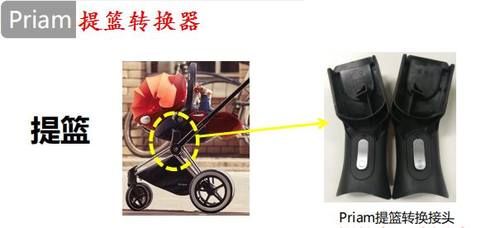 Cybex原装配件Melio/BALIOS S/MIOS/PRIAM/Coya提篮转换器适配器