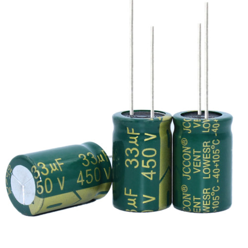 450v33uf 450v JCCON绿金 电源适配器高频低阻铝电解电容 16x25