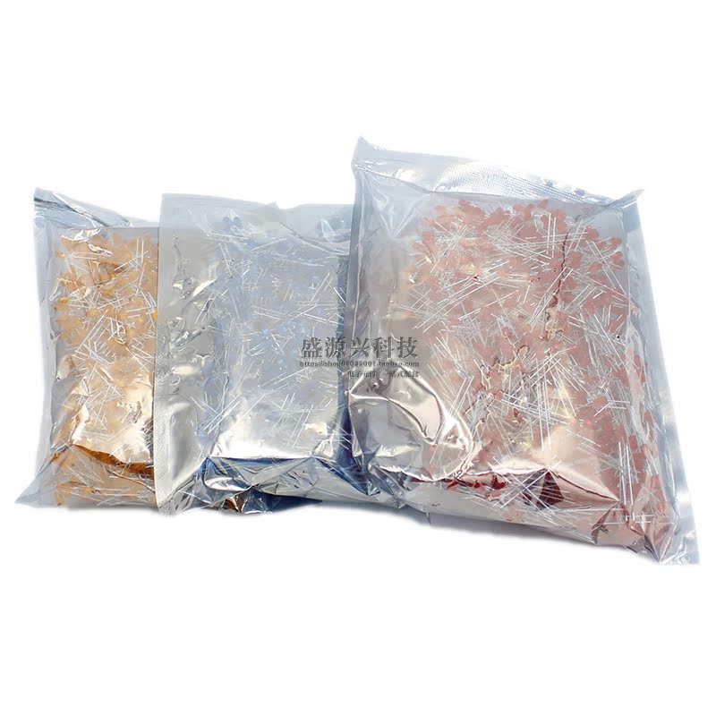 3mm 5mm发光二极管 F3F5 LED灯珠白发白/红绿蓝黄紫粉/色1000只