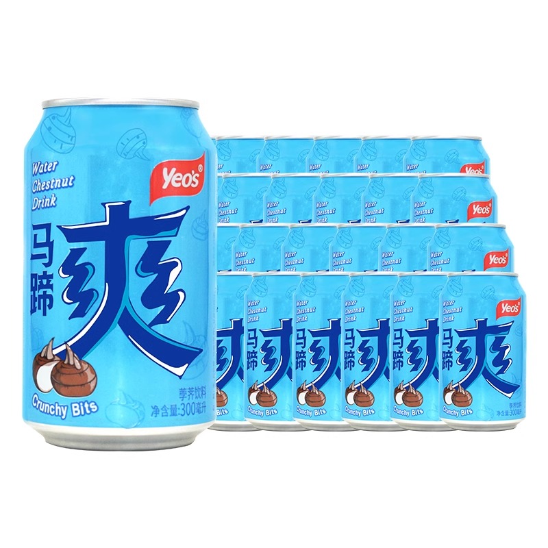 【整箱】杨协成马蹄爽果汁饮料荸荠汁果肉饮品300*24罐饮料整箱